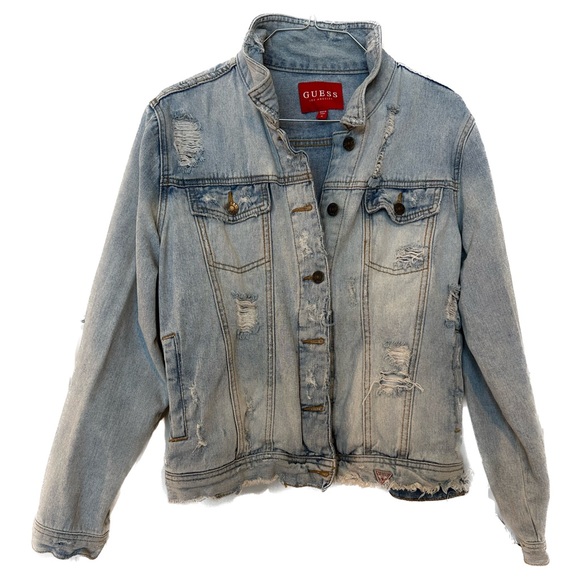 Distressed Denim Jacket - Picture 1 of 2